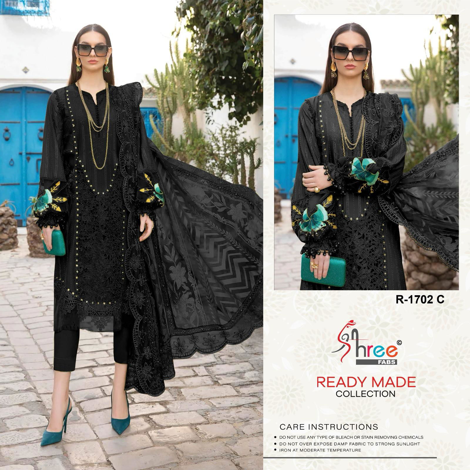 R 1702 By Shree Organza Pakistani Readymade Suits Suppliers In India